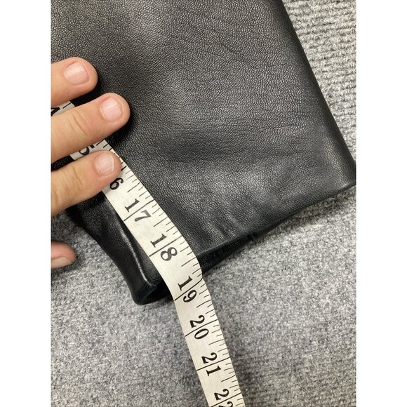 Worthington Genuine Lambskin Full Zip Black Leather Jacket Women's 1X - Picture 9 of 11